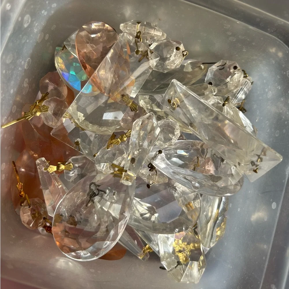 Vintage Crystal Chandelier Prisms